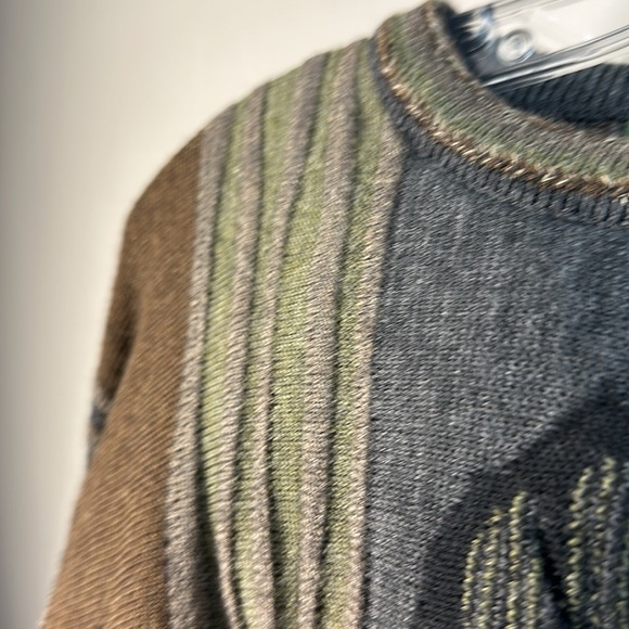 Tosani Vintage 3D Coogi Style Wool Sweater Size M - Picture 6 of 9